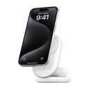 Belkin 2-i-1 Magnetisk Trådløs Ladestasjon 15W Hvit med Qi2