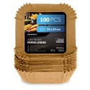 Bakepapir til airfryer 23 cm 100 pakning