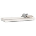 vidaXL Sengeramme hvit 75x190 cm heltre furu 8720845640354