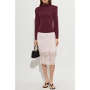 ROTATE Long Sleeved Scarf Top Burgundy 36