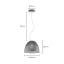 Artemide   Nur Mini S Pendel Antrasitt