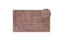 Baderomsmatte Kvadrat - 70x120 cm, Støvete Rosa