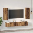  TV benksett 4 pcs Gammelt tre 30.5 x 30 x 90 cm Konstruert tre