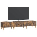  TV skap med skuff Røkt Eik 147 x 34,5 x 30 cm Konstruert tre