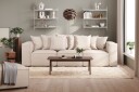 Cubo 4 seters Dyp Modulsofa i Stoff   Beige