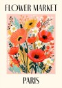Flower Market Paris France Plakat Plakat / 50x70cm