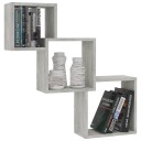 vidaXL Vegghyller kubeformet betonggr? 84,5x15x27 cm sponplate