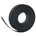 vidaXL Hagegaffler 25 m 10 cm PE Svart