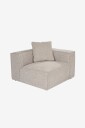 Hanah Home   Sofa 1 seter   Lora Venstre   Beige