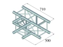 Alutruss Quadlock 6082t-35 3-Way T-Piece