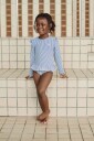 Liewood Sille Seersucker Swimsuit Blue 110