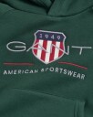 Gant Hettegenser Med Archive Shield Logo Tartan Green 98/104