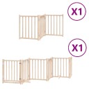 Vidaxl Hundeport Sammenleggbar 9 Paneler 450 cm Poppeltre