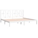 vidaXL Sengeramme hvit heltre furu 200x200 cm