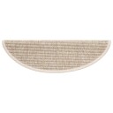 vidaXL Selvklebende trappematter 15 stk 56x20 cm lysebeige