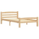 vidaXL Sengeramme heltre furu 100x200 cm