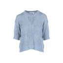 Roberto Collina, Dame, Strikkevarer, Blå, M,