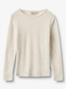Wheat Wool T-Shirt Long Sleeve Alfie Beige 116