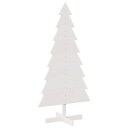 Vidaxl Juletre av tre til pynt hvit 150 cm heltre furu