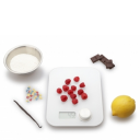 WEIS Kjøkkenvekt, hvit. Batteriløs, Eco Pro 10g-5kg