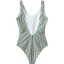 H2O Stripe Swimsuit   Khaki green   L