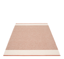 Pappelina Edit matte brick vanilje lin metallic 85x260 cm