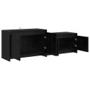 vidaXL TV skap 147 x 35 x 50 cm Svart eik Konstruert tre