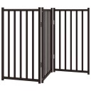 Vidaxl Hundeport Sammenleggbar 3 Paneler Svart 150 cm Heltre Gran