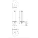 Habo Outlet: Fortuna Reserverullholder Krom