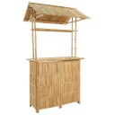  Utendørs Barbord Naturlig 115 x 95 x 214 cm Bambus