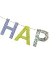 Fargerik Happy Birthday Banner 2,2 Meter