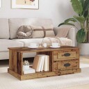  Kaffebord med skuff Gamle tre 90 x 50 x 35 cm Konstruert tre
