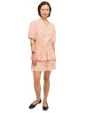 Once Untold Athilda Smock Dress Kjole Beige Og Rosa L