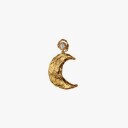 Maanesten Claire de Lune Flow Earring Right Gullfarge Hvit