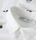 Name It Ractor Long Sleeve Barneklær Skjorte Hvit 98 med Økologisk Bomull