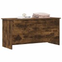 vidaXL Oppbevaringskiste Røkt Eik 100 x 40 x 50 cm Konstruert tre