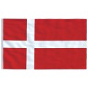 vidaXL Dansk flagg og stang 5,55 m aluminium