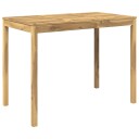 vidaXL Hagebarbord Hvit 141 x 80,5 x 105 cm Solid akasietre