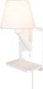 Comfort vegglampe med USB Hvit