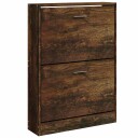 vidaXL Skoskap r?kt eik 59x17x81 cm konstruert tre