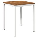 vidaXL Hage middagsbord Naturlig og Hvit 60 x 60,5 x 75 cm