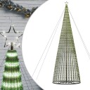 vidaXL Juletre lyskjegle 1544 LED kaldhvit 500 cm