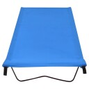 Campingseng 180x60x19 cm oxfordstoff og stål blå