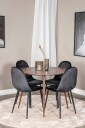 Venture Home   Spisegruppe Plaza med 4 stk stoler Polar   Brun