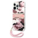 Guess Mobildeksel Camo Strap for iPhone 13 Pro 6,1" Rosa