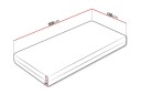 Arigna Fjærmadrass 100x200 cm -