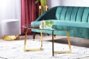 Frechen Sofabord 120 cm - Glass/Gull