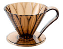 Cafec Triton Flower Dripper 01 1 2 cups  Pink Brown