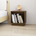 vidaXL Nattbord 2 stk honningbrun 40x30x40 cm heltre furu