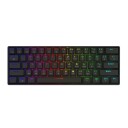 Savio Blackout X2 Mekanisk Tastatur 60% Outemu Blue Hot Swap RGB USB C Svart
